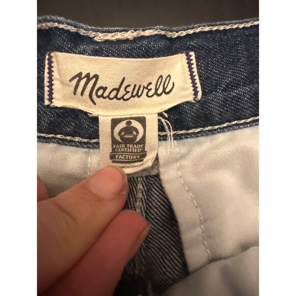 Madewell Denim Trouser Jeans Size 31 Cotton & Lyocell Womens Wide Leg - Picture 2 of 5